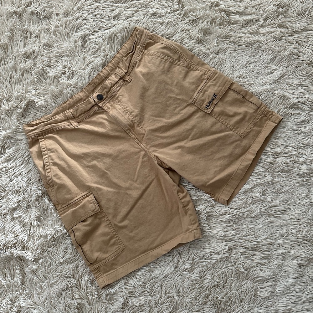 HURLEY Casual Tan Cargo Shorts